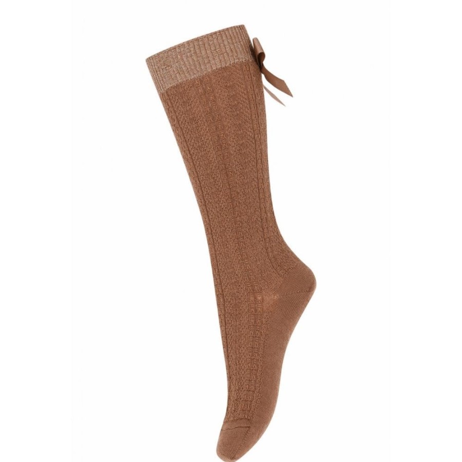 Clothing & Accessories The Children's Shoe Company Socks | Annie Knee Socks In Pecan Pie