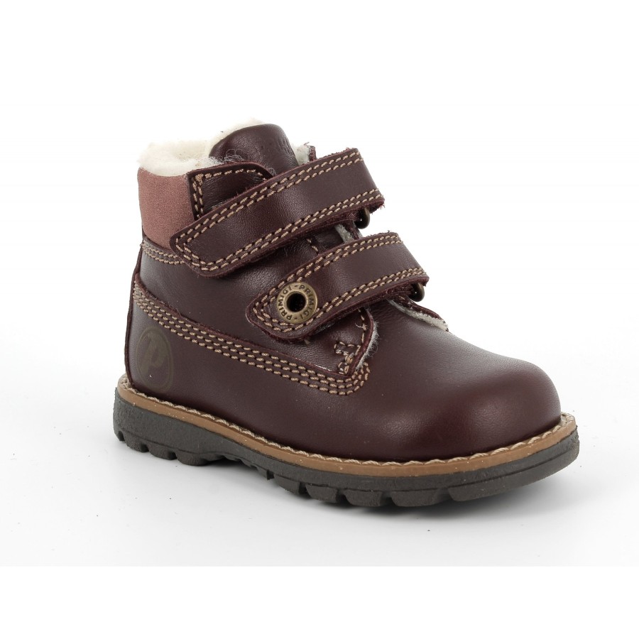 Boys The Children's Shoe Company Short Boots | Stitch Down Velcro Boot