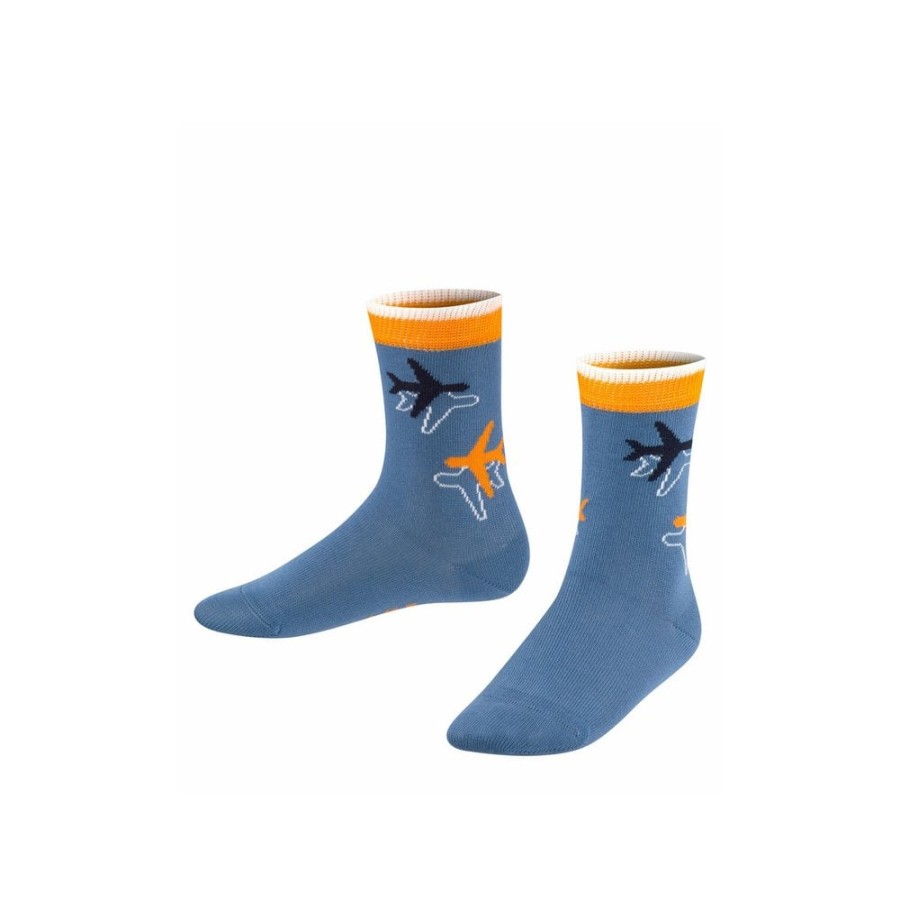 Clothing & Accessories The Children's Shoe Company Socks | Airplane Socks