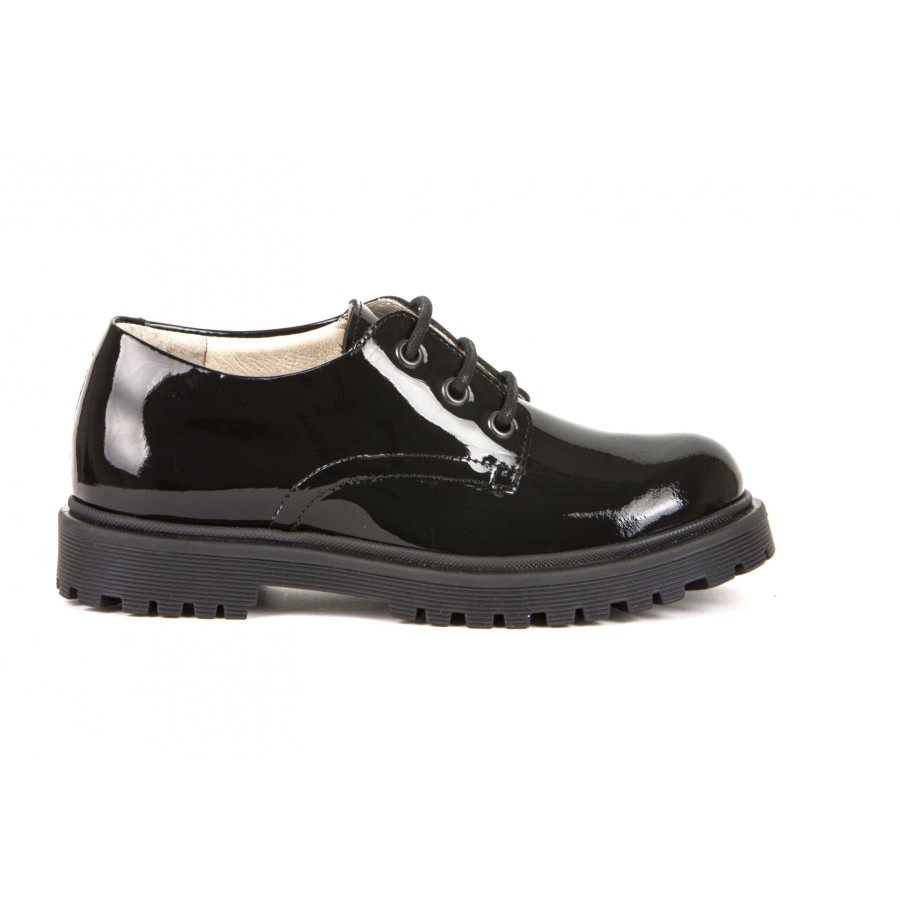 School Shoes The Children's Shoe Company Lace Up School Shoes | G4130077 Lea Laced Patent Shoe