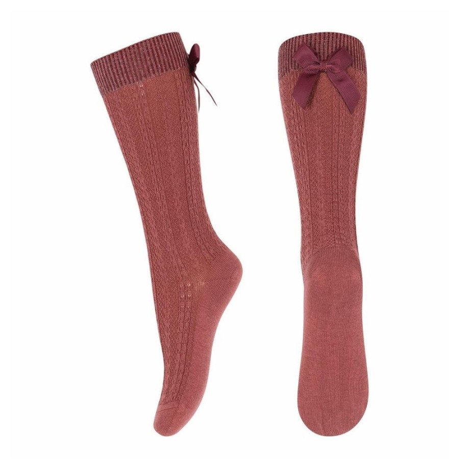 Clothing & Accessories The Children's Shoe Company Socks | Annie Knee Socks In Hot Chocolate