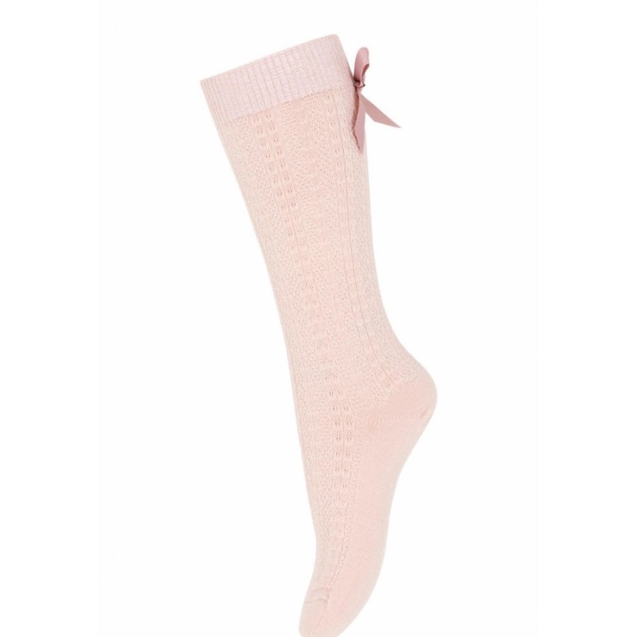 Clothing & Accessories The Children's Shoe Company Socks | Annie Knee Socks In Rose Dust