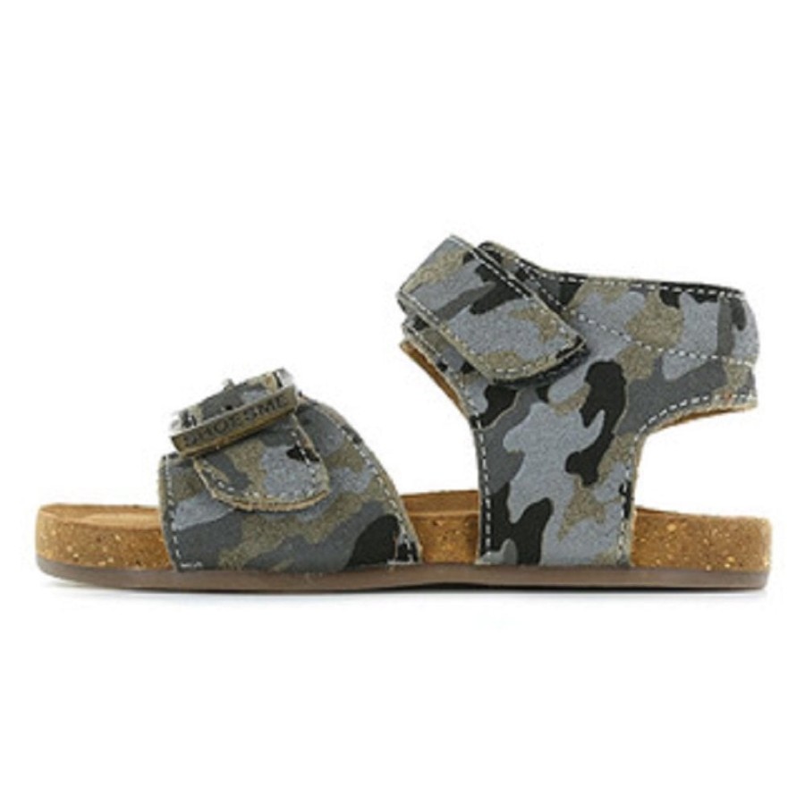 Boys The Children's Shoe Company Open Toe Sandals | Sandals In Blue Camouflage