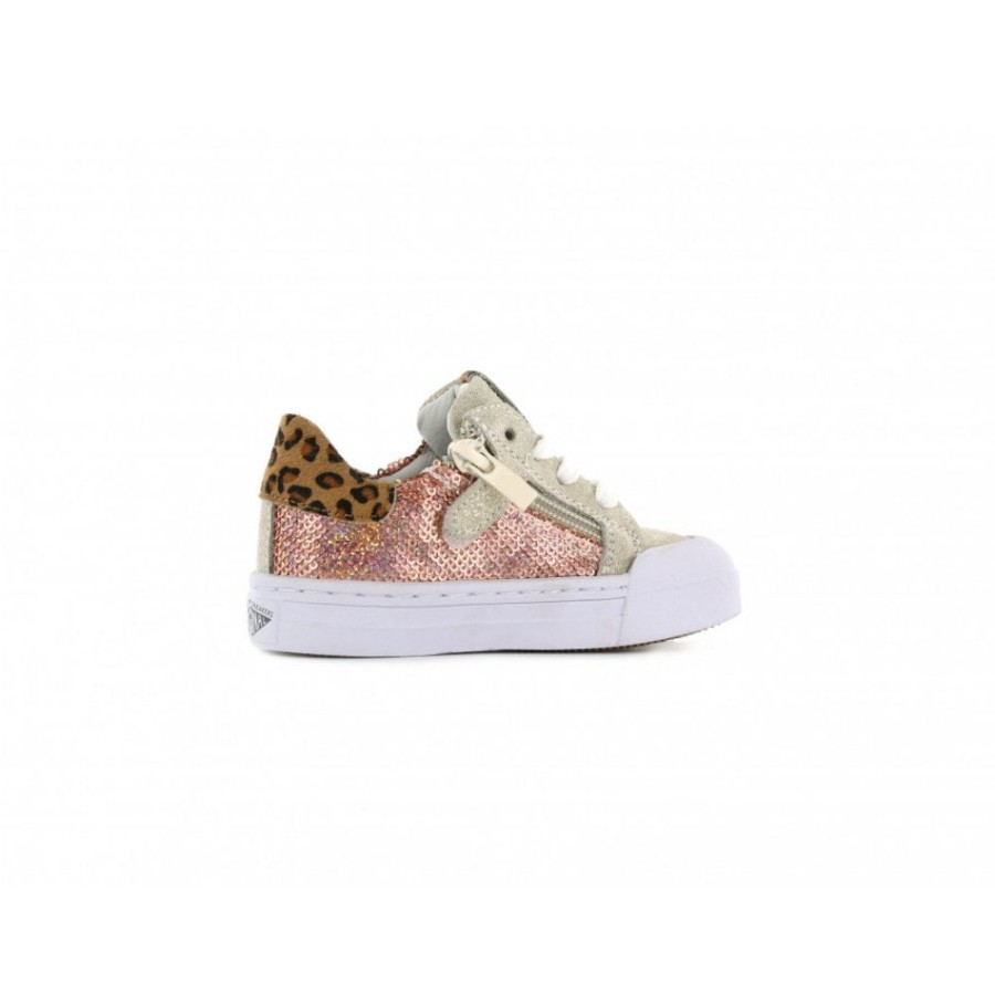 Girls The Children's Shoe Company Canvas | Laced & Zipped Trainer Style Shoe