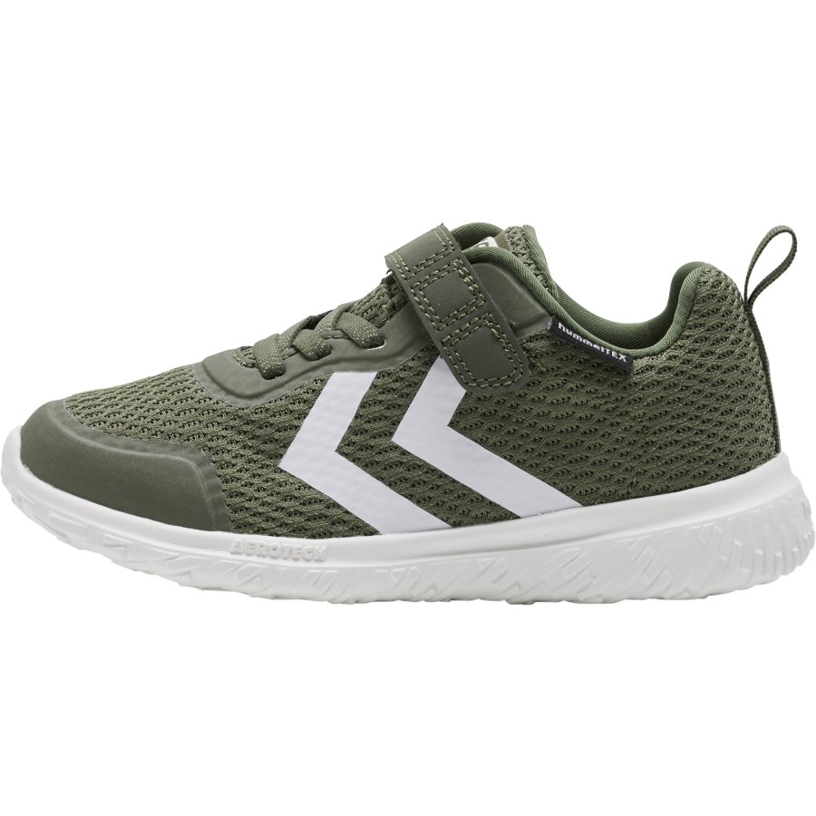 Boys The Children's Shoe Company Trainers | Actus Recycled Tex Jr Trainer In Olive