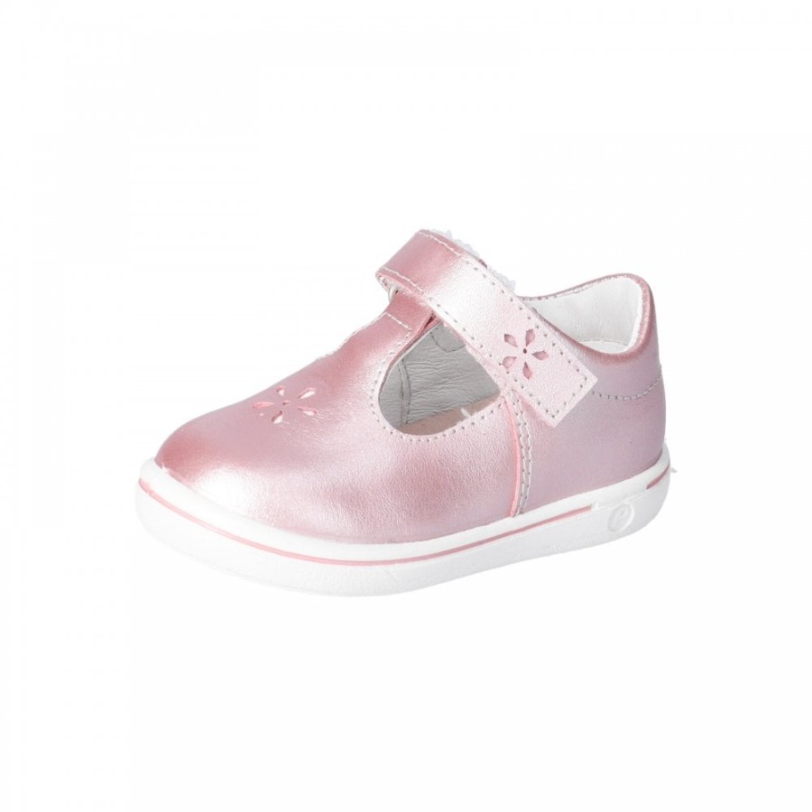 Girls The Children's Shoe Company First Walkers | Winona Tbar Shoe In Rose