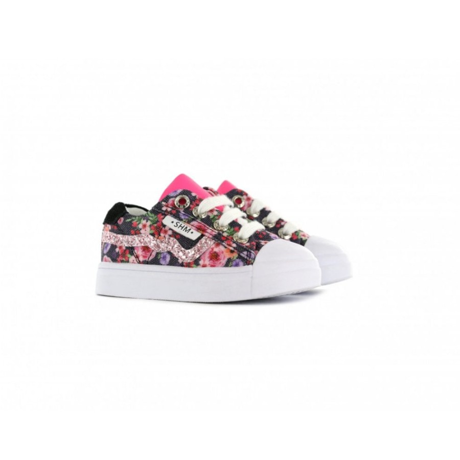 Girls The Children's Shoe Company Canvas | Laced Zipped Trainer Style Shoe