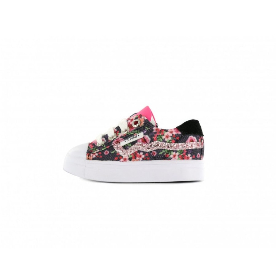 Girls The Children's Shoe Company Canvas | Laced Zipped Trainer Style Shoe