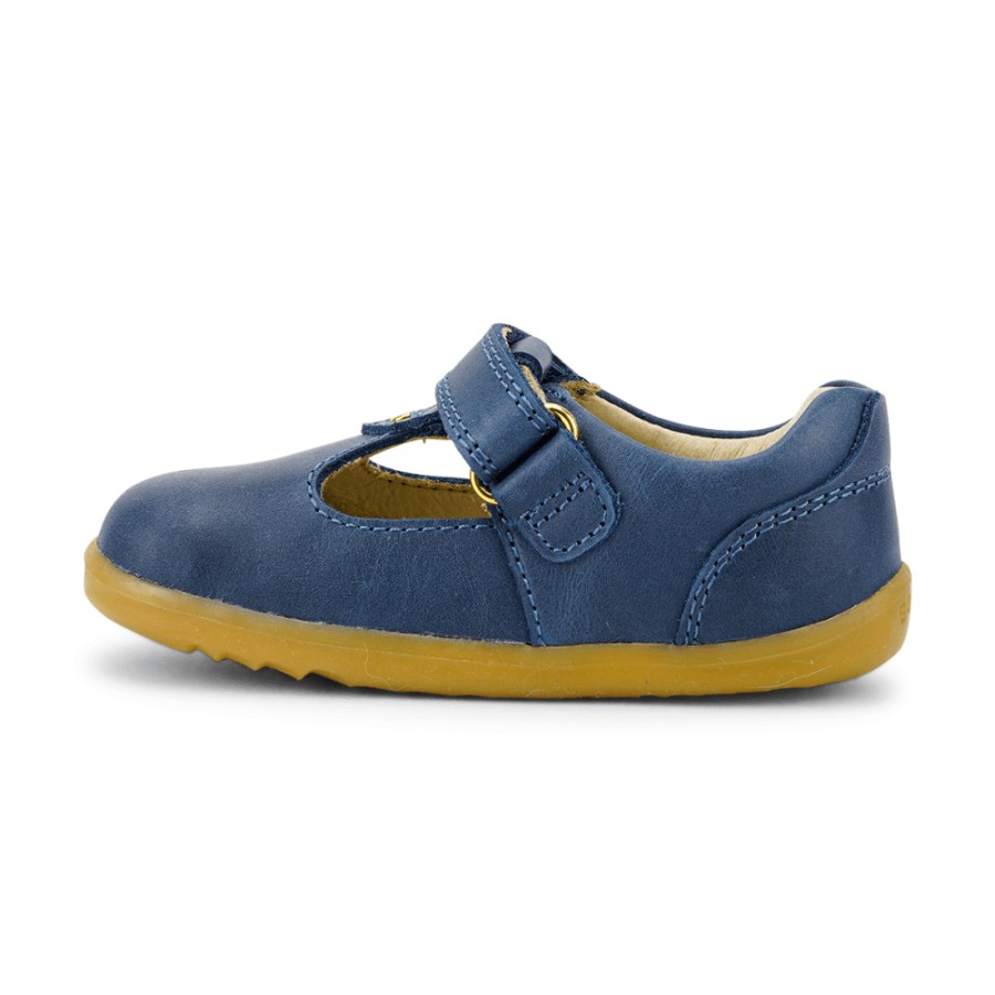 Girls The Children's Shoe Company First Walkers | Su Louise Tbar Shoe In Midnight Blue