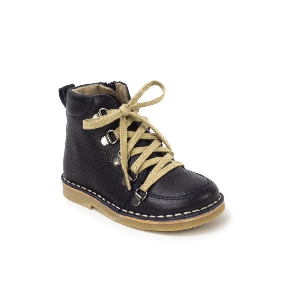 Boys The Children's Shoe Company Short Boots | Kent Zipped & Laced Boot