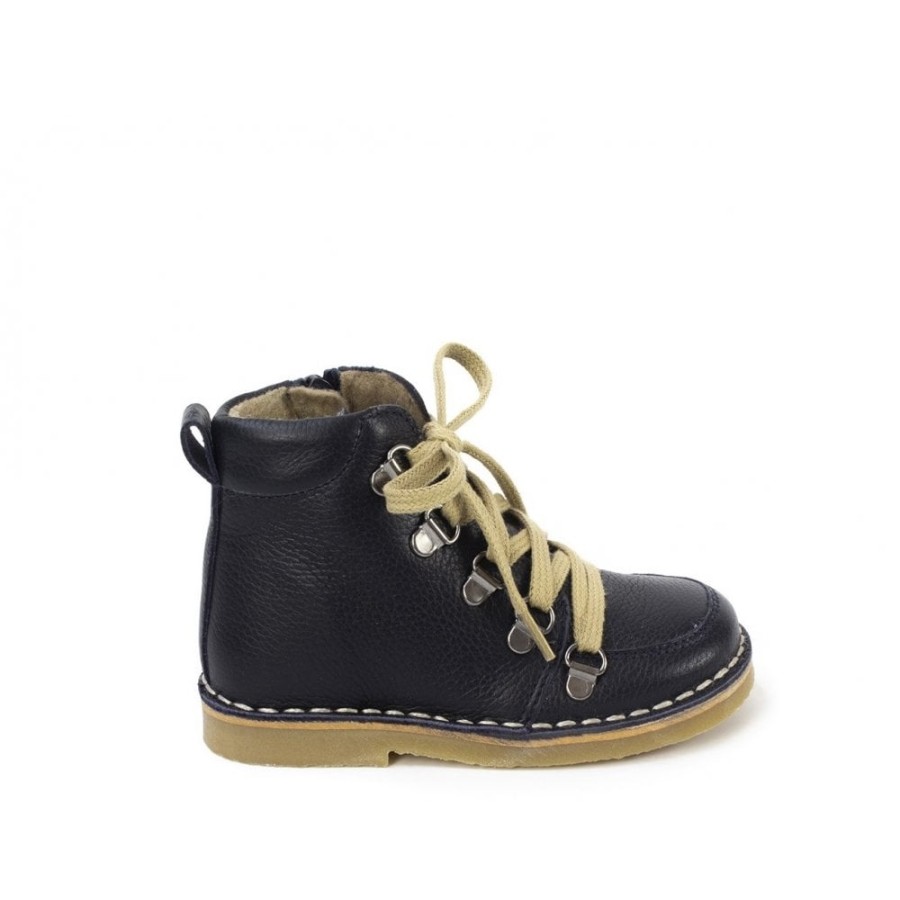 Boys The Children's Shoe Company Short Boots | Kent Zipped & Laced Boot