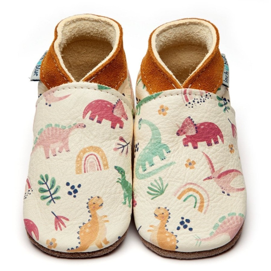 Girls The Children's Shoe Company Pram Shoes | Dino Rainbow