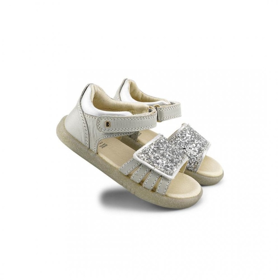 Girls The Children's Shoe Company Open Toe Sandals | Iw Gem Silver Sparkle Sandal