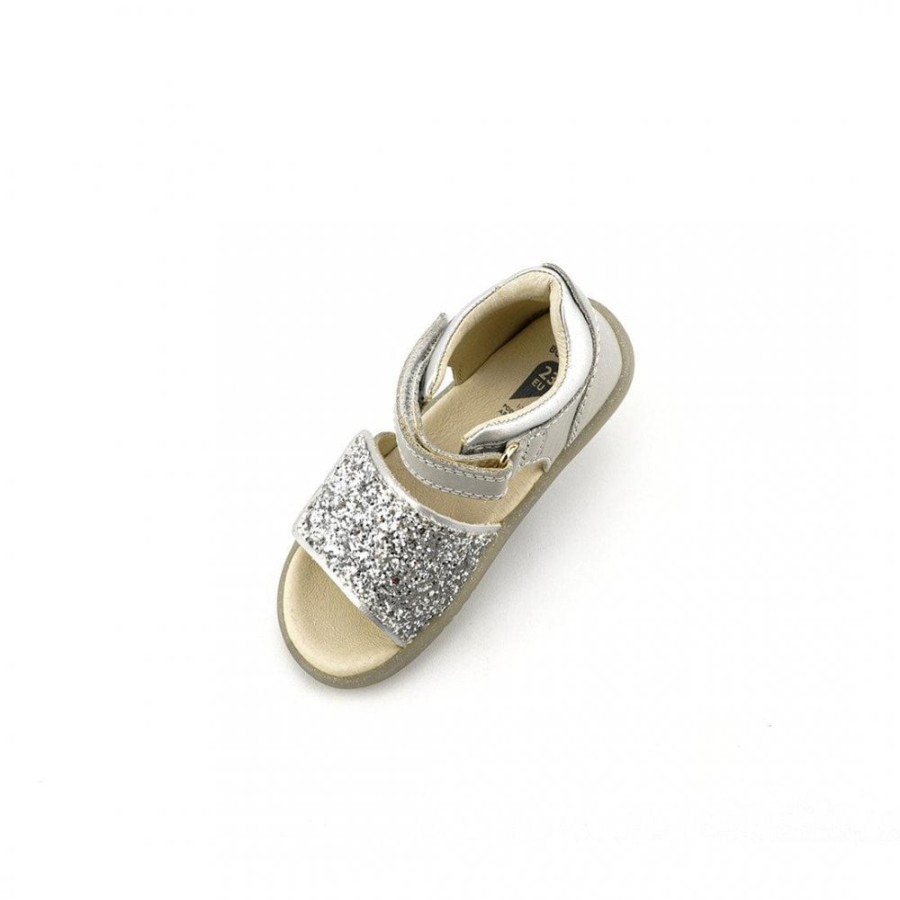 Girls The Children's Shoe Company Open Toe Sandals | Iw Gem Silver Sparkle Sandal