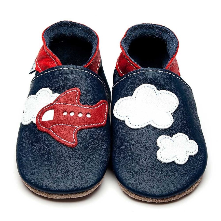 Boys The Children's Shoe Company Pram Shoes | Aeroplane Clouds