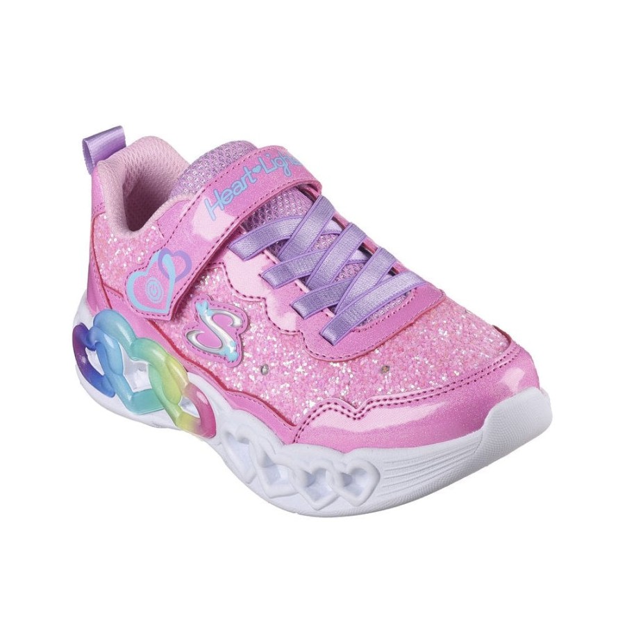 Girls The Children's Shoe Company Trainers | Infinite Hearts Light - Fresh Love Trainer