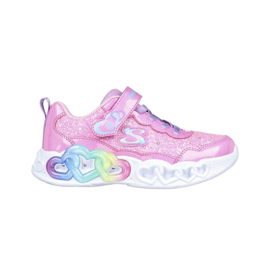 Girls The Children's Shoe Company Trainers | Infinite Hearts Light - Fresh Love Trainer