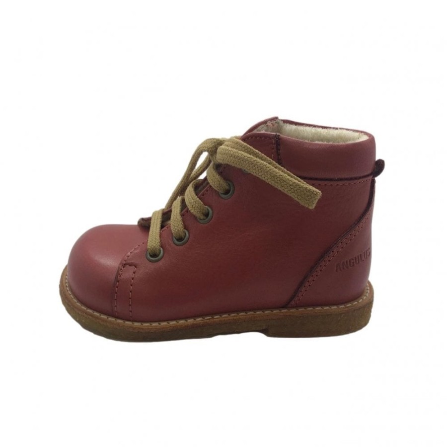 Girls The Children's Shoe Company Lace Up Boots | Laced Starter Boot Wool Lined