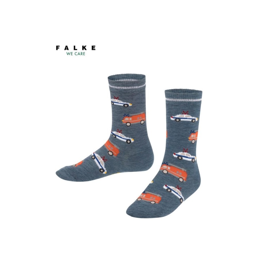 Clothing & Accessories The Children's Shoe Company Socks | Police & Fire Cars