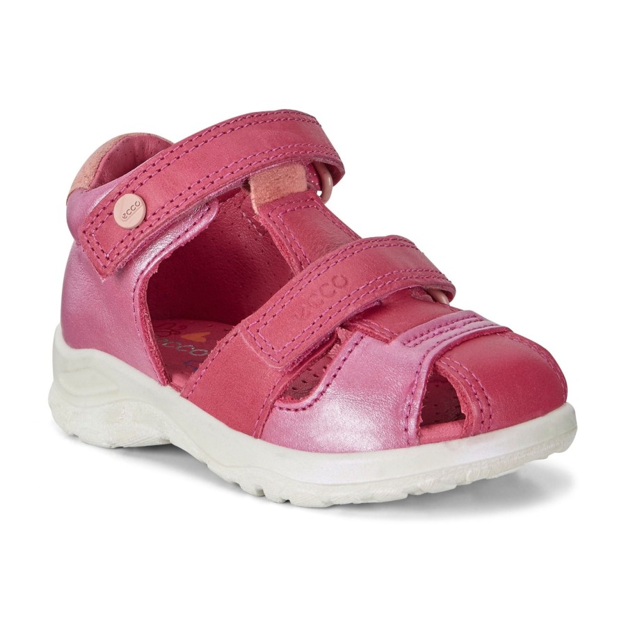 Girls The Children's Shoe Company Closed Toe Sandals | Peekaboo Beetroot