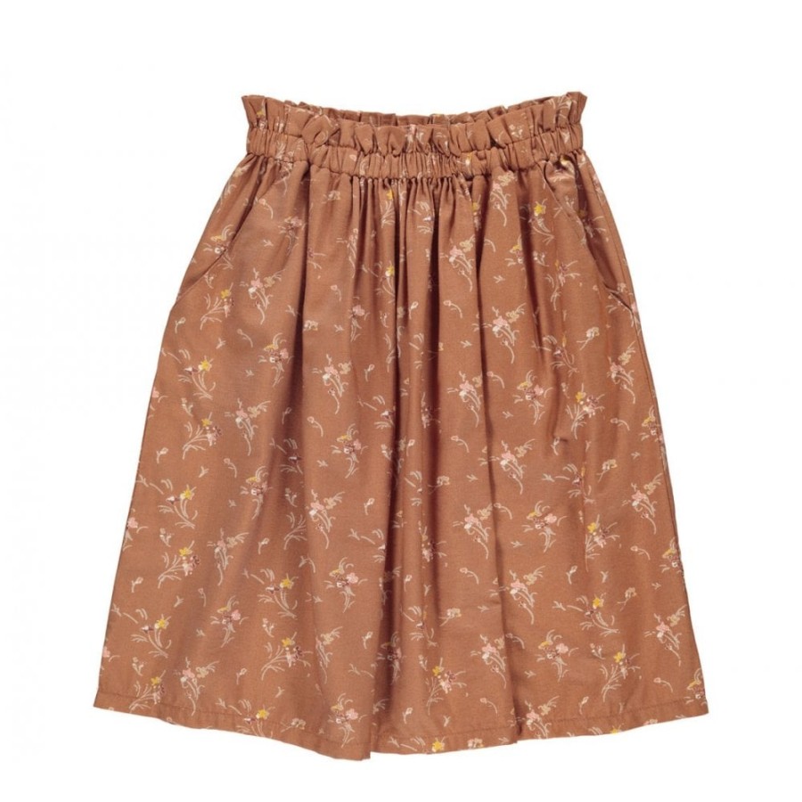 Clothing & Accessories The Children's Shoe Company Skirts | Sanni Drapy Viscose Skirt - Millefleur