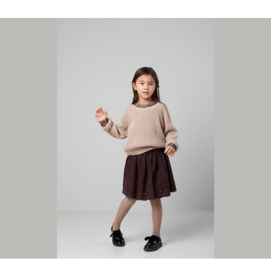 Clothing & Accessories The Children's Shoe Company Skirts | Selina Fine Cord Skirt In Espresso