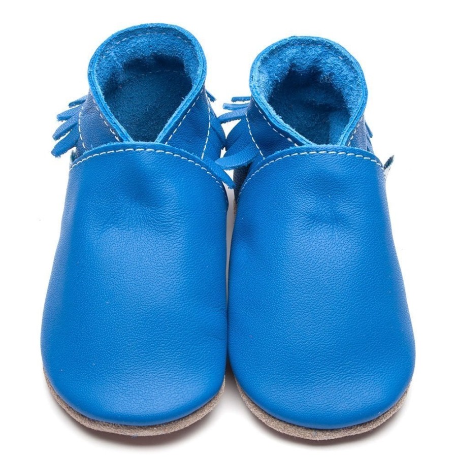 Boys The Children's Shoe Company Pram Shoes | Moccasin Blue