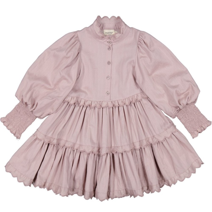 Clothing & Accessories The Children's Shoe Company Dresses | Dela Dress In Blackberry Cream