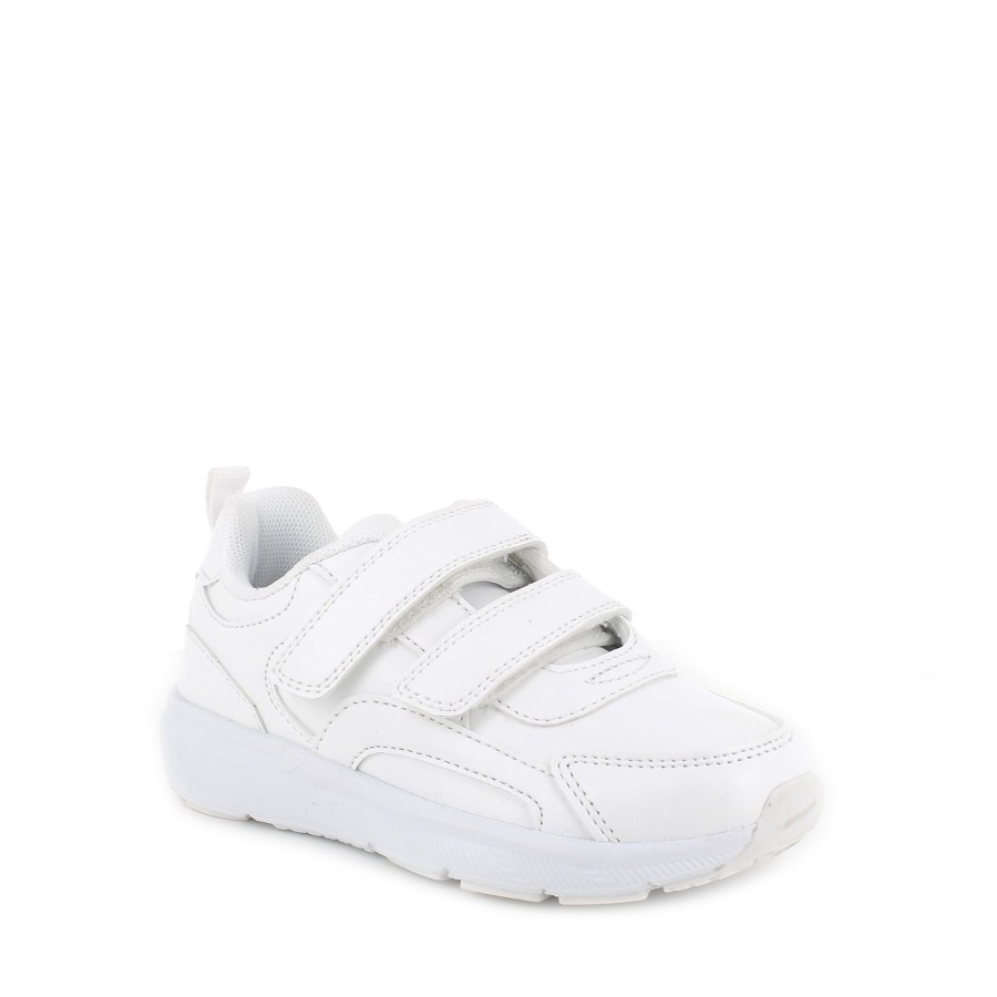 Boys The Children's Shoe Company Trainers | Pnr 49545 White School Trainer White