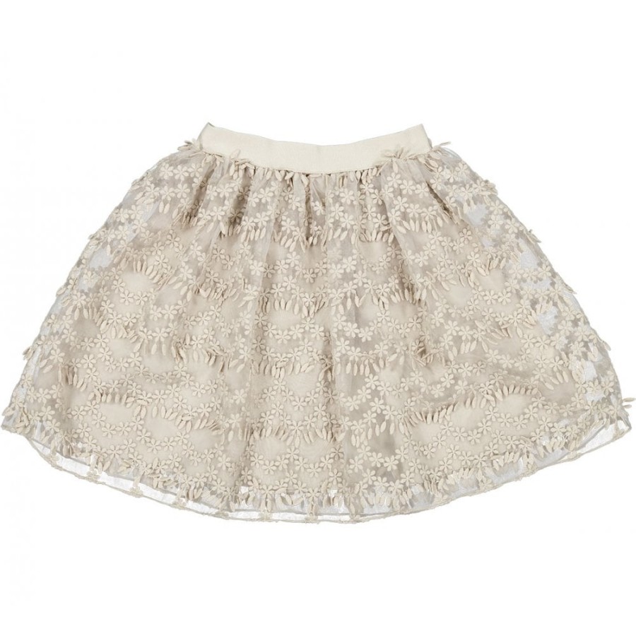 Clothing & Accessories The Children's Shoe Company Skirts | Solvig Organza Embroidery Skirt