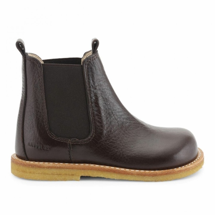 Boys The Children's Shoe Company Short Boots | Chelsea Boot In Dark Brown