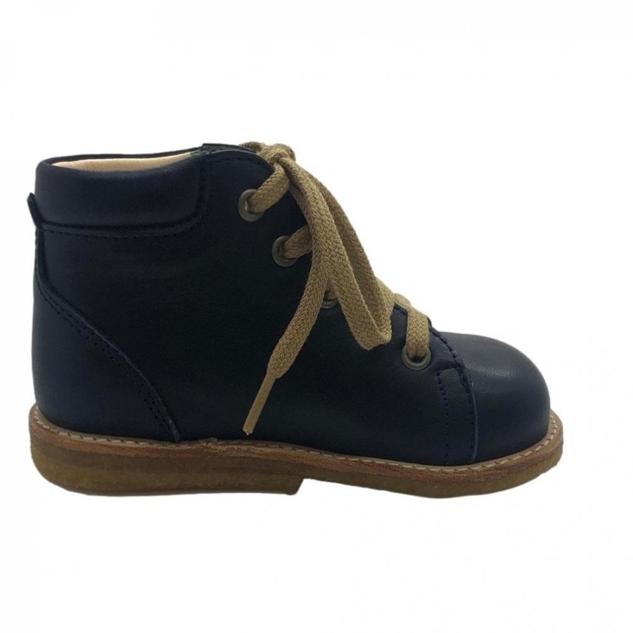 Boys The Children's Shoe Company Short Boots | Laced Starter Boot Wool Lined