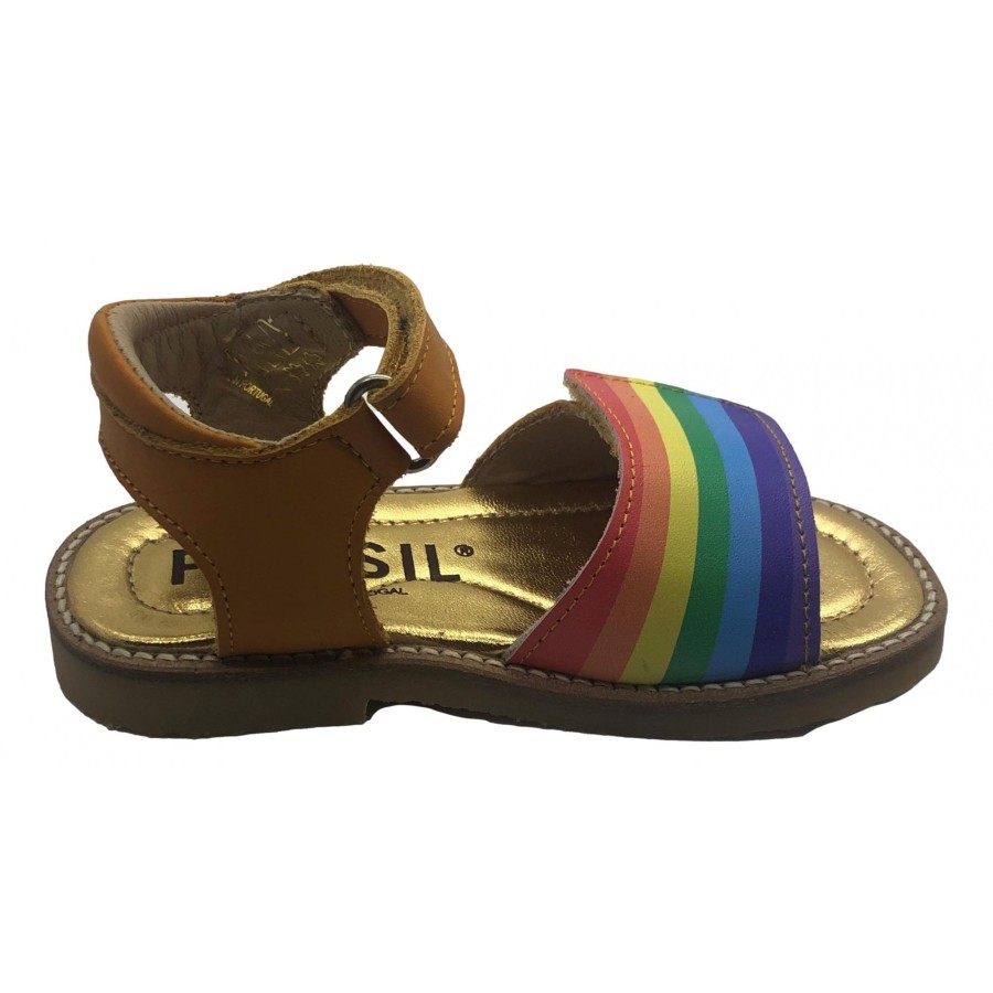 Girls The Children's Shoe Company Open Toe Sandals | Rainbow Sandal