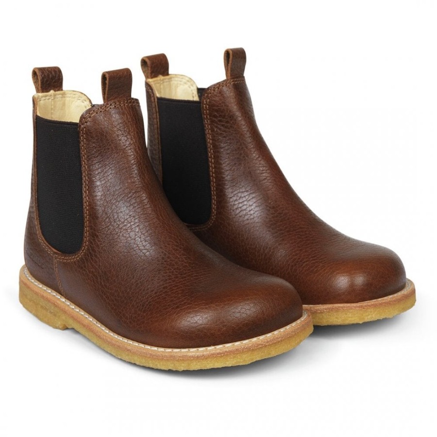 Boys The Children's Shoe Company Short Boots | Chelsea Boot In Cognac