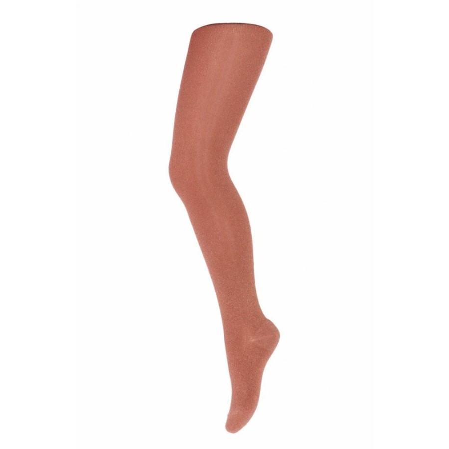 Clothing & Accessories The Children's Shoe Company Tights | Tights With Lurex In Canyon Rose